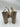 Nalebe By Amina Means Stellar Crystal Mesh Platform Sandals in champagne Size 41 Nalebe