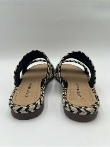 Women’s Lucky Brand Decime Two Tone Slide Sanals Size 6M Lucky Brand