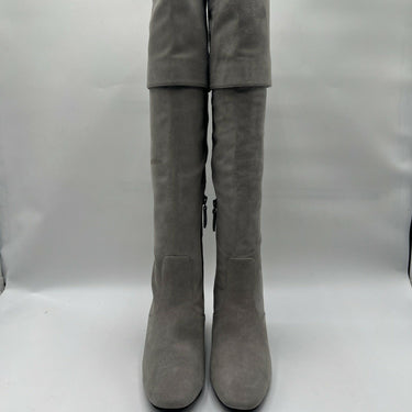 Women’s Cole Haan Tess Suede Cuff Boots Gray Suede Size 8.5B Cole Haan