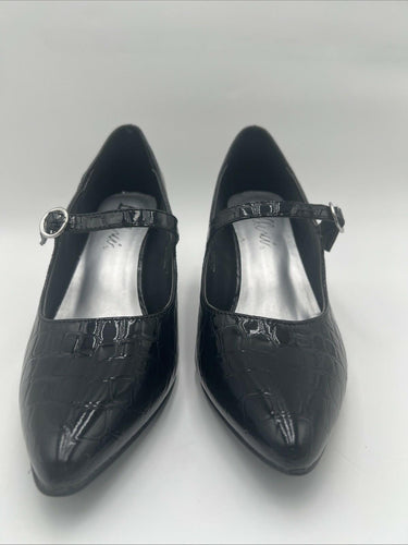 Women’s Bellini Vex Pumps Black Croc Size 10 Bellini