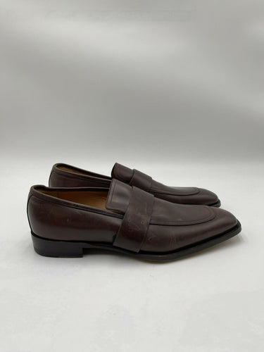 Men’s Gucci Broadwick Brown Leather Slip On Loafers Size 5.5 UK Gucci