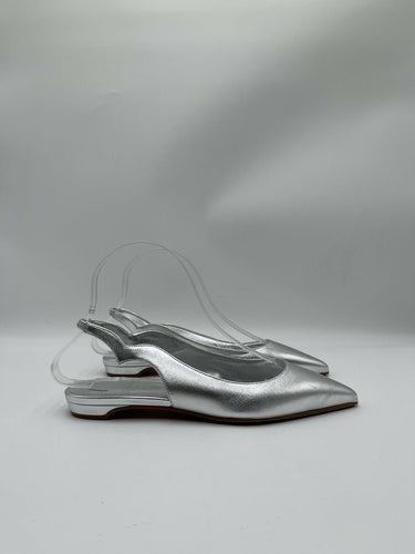 Christian Louboutin Hot Chickita sling metallic scallop flat shoes sandals 35.5 Christian Louboutin
