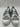 ROGER VIVIER Viv' Skate Strass Buckle Sneakers Grey/White/Blue Size 37.5 Roger Vivier