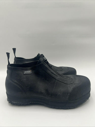 BOGS Overshoe Zip Composite Safety Toe Shoes Black Unisex Size 6 BOGS