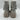 Sugar Kade Ivory Text Emboss Pearl Chain Combat Boots Womens 10 Sugar