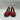 Gianvito Rossi Mary Ribbon block heel pump in tabasco red patent leathe Size 37 GIANVITO ROSSI