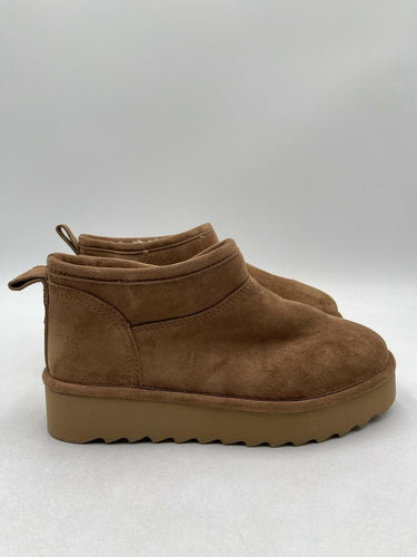 Women’s Madden Girl Power Ankle Pull On Booties Brown Size 7.5M Madden Girl