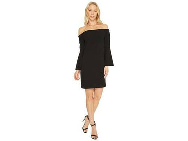 Women's Cece Hadley Off The Shoulder Shift Black Dress, Size 2 CeCe