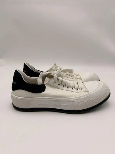 Alexander McQueen Deck Plimsoll white / black Low Top sneakers Size 43 Alexander McQueen