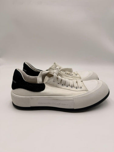 Alexander McQueen Deck Plimsoll white / black Low Top sneakers Size 43 Alexander McQueen