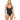 L*Space Women's Hollywood One Piece Bitsy Black M L*Space