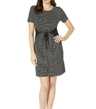 Tribal Short Sleeve Dress, Black, Women's Size XL Tribal