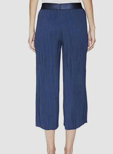 NWT Baldwin Womens Evelyn Flared Pants Navy Size L BALDWIN