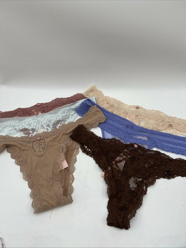 Lot Of 6 Victoria's Secret Thongs Mix Colors Size M Victoria's Secret