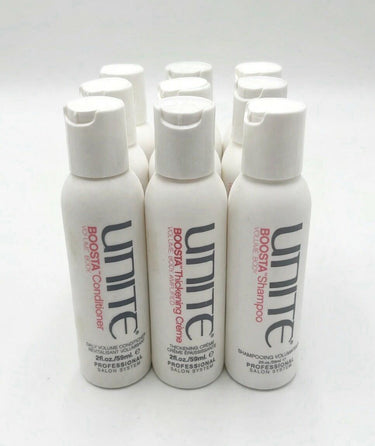 Lot 9 UNITE BOOSTA Shampoo Conditioner Thickening Creme 2oz 59ml UNITE