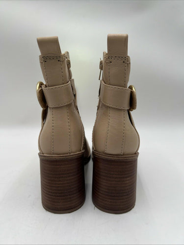 NWOB Crown Vintage Women's Courla Booties Beige Size 7.5M/38