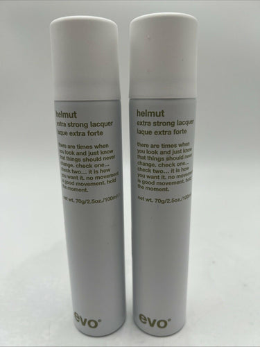 Evo Helmut Extra Strong Lacquer Extra-Strong Hold Hairspray 2.5 oz Pack Of 2 EVO