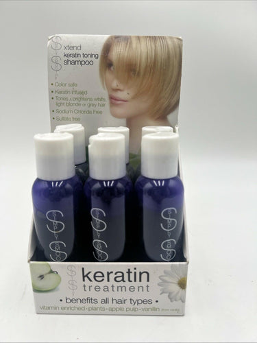 Lot Of 6 Simply Smooth Extend Keratin Toning Shampoo 2 Floz Each Simply Smooth
