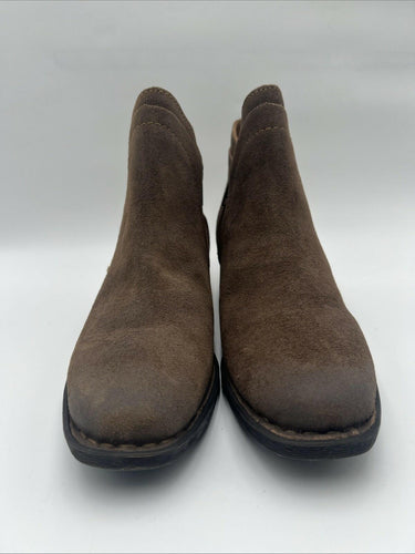Women’s Born Malta Ankle Bootie Taupe Distressed Size 9M Børn