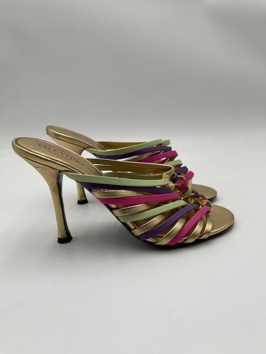 Valentino Garavani 'Rockstud' 100mm strappy mules Heels Size 36.5 Valentino