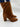 Aquazzura Boogie 85mm Brown Suede Round Toe Block Heel Ankle boots Size 38.5