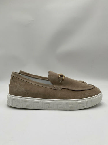 Men’s Versace Medusa '95 Greca loafers in beige suede Size 44 Versace