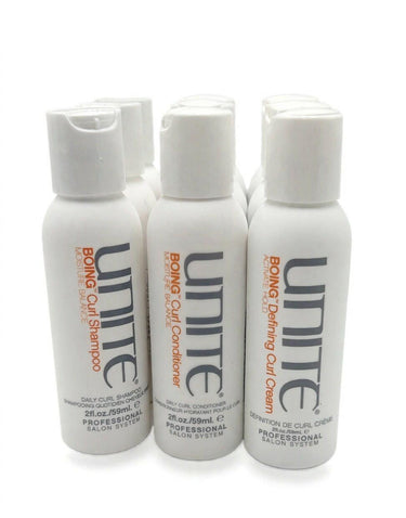 Lot 9 UNITE BOING Curl Shampoo Conditioner Defining Cream 2oz 59ml UNITE
