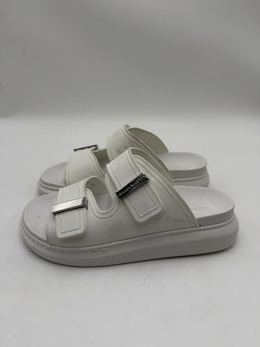 Alexander McQueen Two-Band Rubber Slides size Left 39.5 Right 39 Alexander McQueen