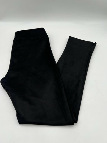 Krazy Larry Black Faux Suede Pull On Pants Leggings Stretch 4 Krazy Larry