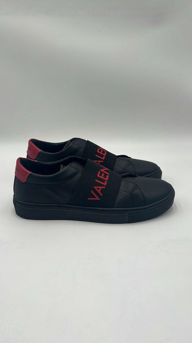 Valentino by Mario Valentino Zeus Slip-On Sneaker Black Leather Size 9.5 Mario valentino