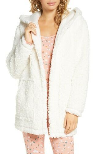 Women's Bp. Cloud Hooded Cardigan,Ivory Size S/M BP.