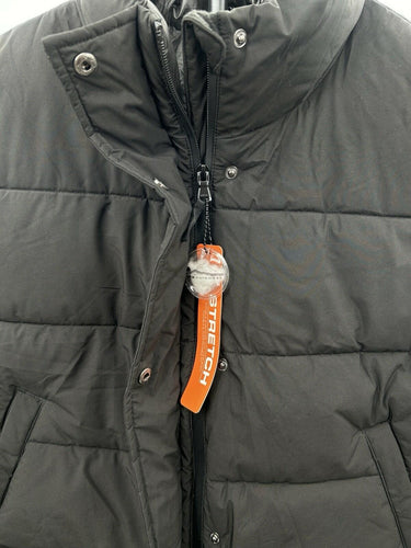 HFX black Men’s puffer vest high stand collar Pockets Size XL HFX