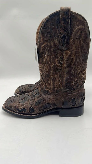 Corral Men's Exotic Alligator Inlay Western Boots Brown Size 8D Corral