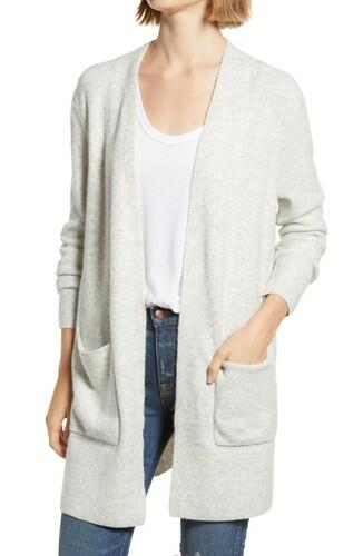 Women's Madewell Kent Cardigan Sweater, Size XX-Small - Grey Madewell