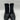 Kelly & Katie EVIA Black Faux Leather Pointed Toe Side Zip Booties, Size 7W Kelly & Katie