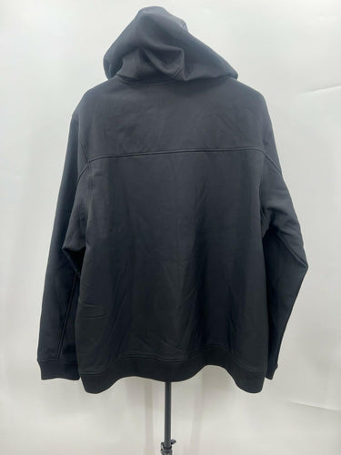 Reebok Mens Hooded Jacket Black Softshell Full Zip Pockets Hoodie Size XL