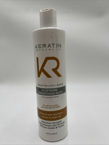 Keratin Republic Keratin+Collagen Platinum Smoothing Gelee 16Oz Keratin Republic
