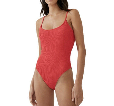 Cotton on Women's Textured Scoop Neck One Piece Swimsuit Size L Cotton On