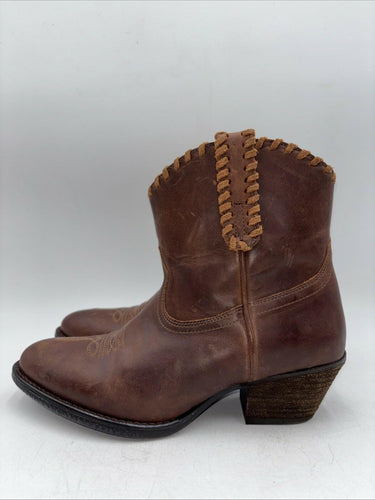 Shyanne Sawyer Dolly Ankle Bootie Brown Leather Women's Size 8 B