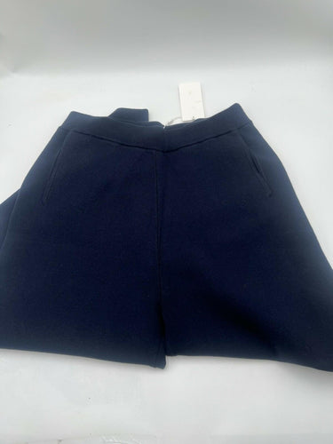 HUGO BOSS Womens Navy Blue Knit Wide Leg Pull On Pants Size XL Boss