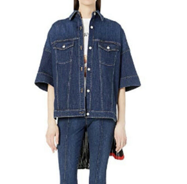 Sonia Rykiel Denim Jacket (Raw Blue/Multicolor) Women's 38 Sonia Rykiel