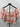 Abound Puff Sleeve Crop Top Orange Pink Plaid Smocked Tie Front NWT - XL