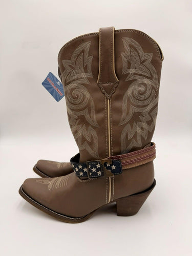 Durango Women's Flag Accessory Western Boots Size 7.5M