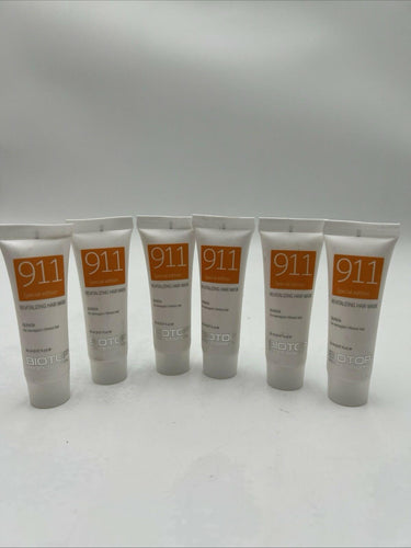 Biotop 911 Quinoa Revitalizing Hair Mask Trial Size 0.67oz - Lot of 6 Biotop Professional