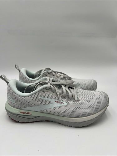 Women's Brooks Revel 6 Sneaker Gray Mesh Athletic Running Shoes Size 9.5B Brooks