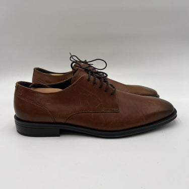 Men’s Cole Haan British Tan plain-toe leather derby Size 11.5M Cole Haan