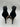 Women’s Gianvito Rossi Annabelle pumps Black pleated tulle ruffle trim Size 35 GIANVITO ROSSI
