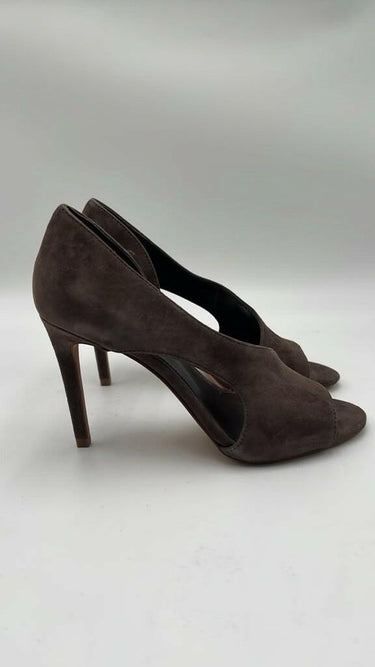 Vince Camuto Women's Alinton High Heels Smokey Nut Suede Size 6.5M Vince Camuto