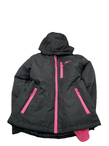 NWOT Girls Reebok 3-in-1 Jacket System Black with Color Black / Pink Size 7/8 Reebok