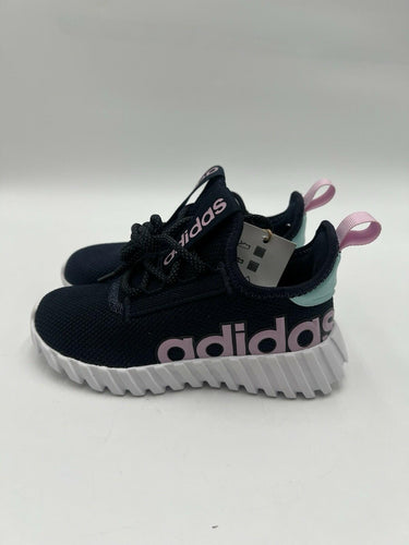 Adidas Kaptir 2.0 Navy Pink Aqua White Running Shoes Toddler Size 11